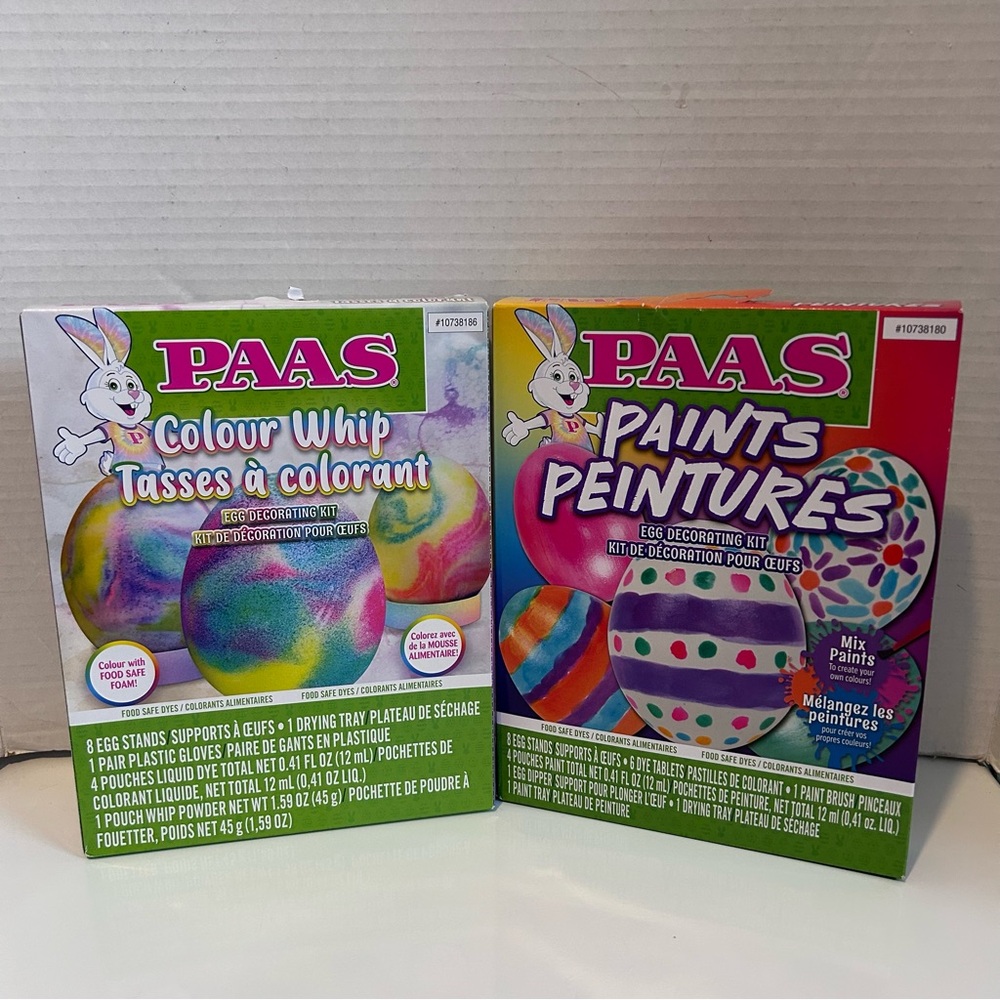 2 PAAS EASTER EGG DECORATING KIT ARTS & CRAFTS